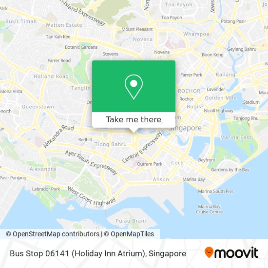 Bus Stop 06141 (Holiday Inn Atrium) map