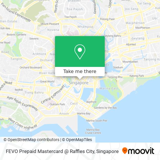 FEVO Prepaid Mastercard @ Raffles City地图