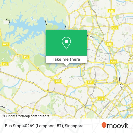 Bus Stop 40269 (Lamppost 57) map