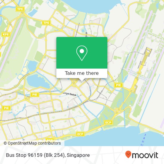 Bus Stop 96159 (Blk 254) map