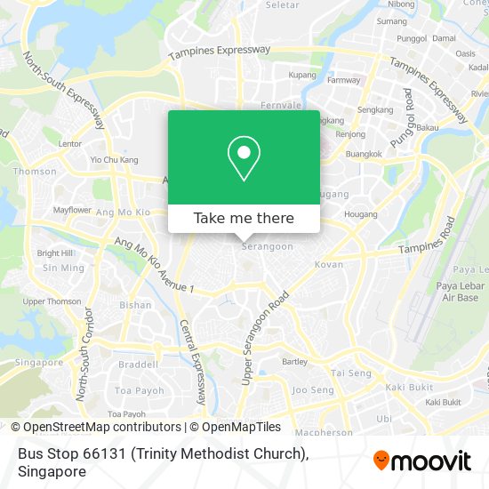 Bus Stop 66131 (Trinity Methodist Church) map
