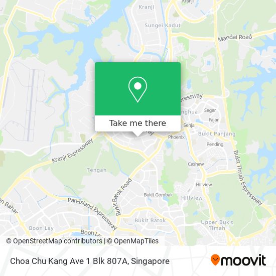 Choa Chu Kang Ave 1 Blk 807A map