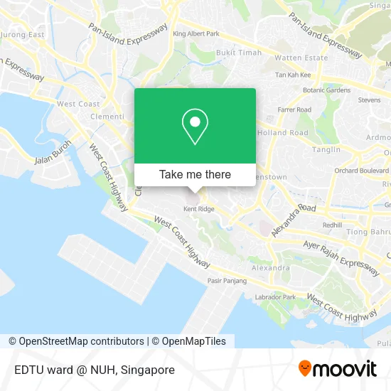 EDTU ward @ NUH map