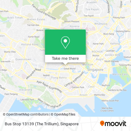 Bus Stop 13139 (The Trillium) map
