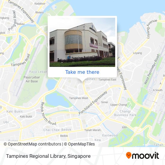 Tampines Regional Library map