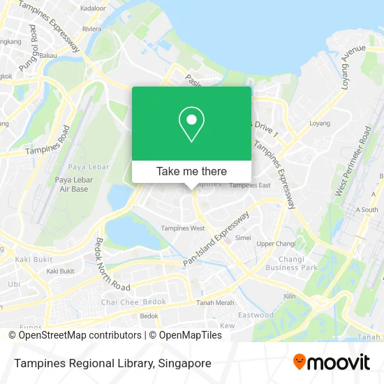 Tampines Regional Library map