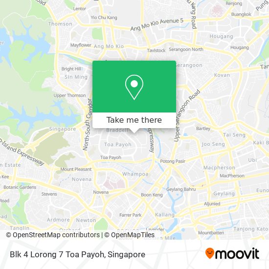 Blk 4 Lorong 7 Toa Payoh map