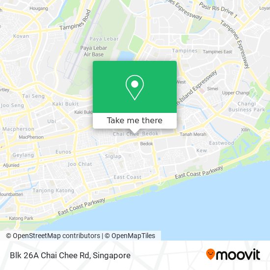 Blk 26A Chai Chee Rd map