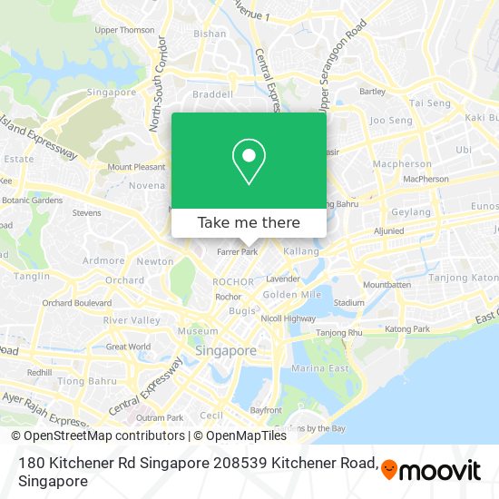 180 Kitchener Rd Singapore 208539 Kitchener Road地图
