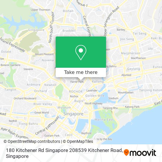 180 Kitchener Rd Singapore 208539 Kitchener Road map