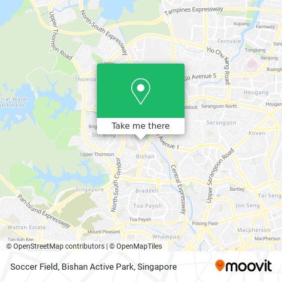 Soccer Field, Bishan Active Park map