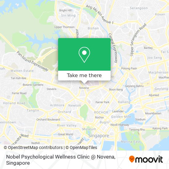 Nobel Psychological Wellness Clinic @ Novena map