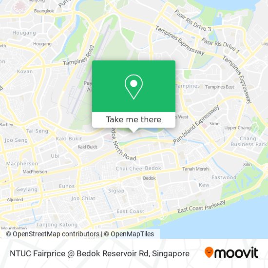 NTUC Fairprice @ Bedok Reservoir Rd map