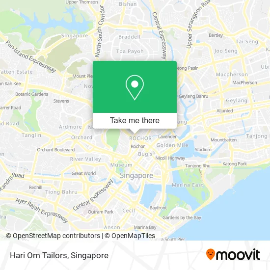 Hari Om Tailors map