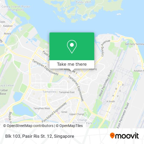 Blk 103, Pasir Ris St. 12地图