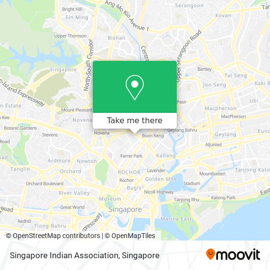 Singapore Indian Association map