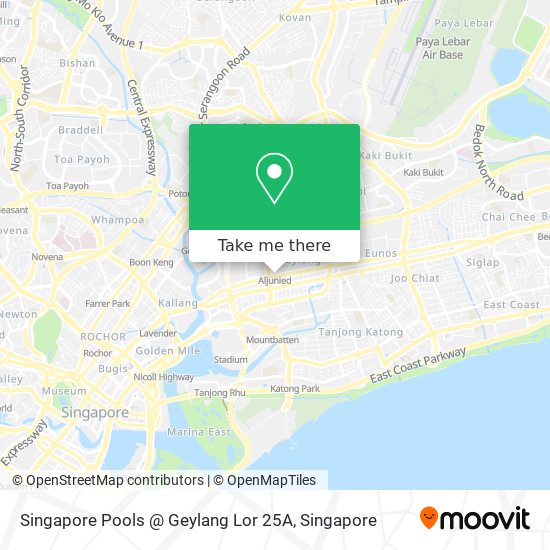 Singapore Pools @ Geylang Lor 25A map