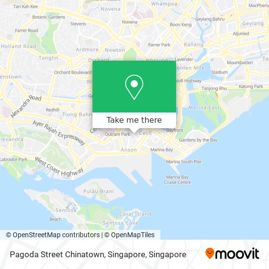 Pagoda Street Chinatown, Singapore map