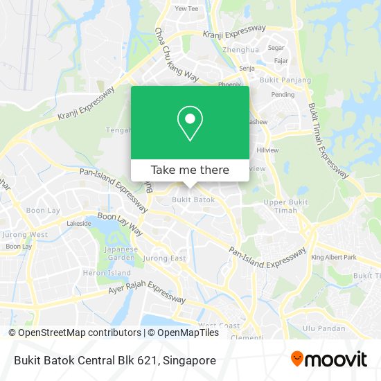 Bukit Batok Central Blk 621 map
