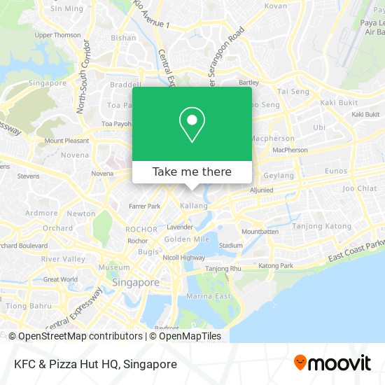 KFC & Pizza Hut HQ map