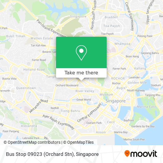 Bus Stop 09023 (Orchard Stn)地图