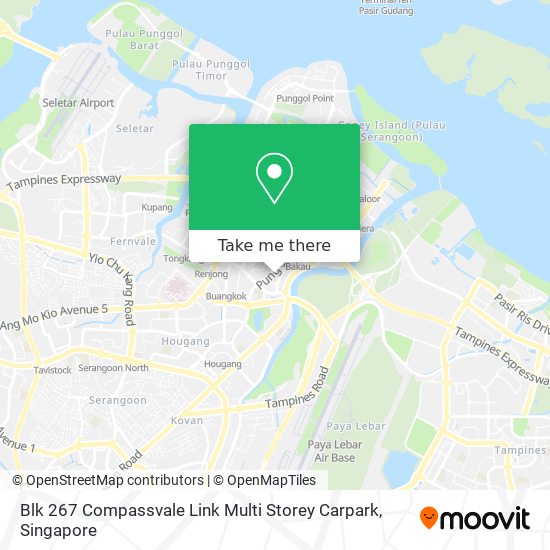 Blk 267 Compassvale Link Multi Storey Carpark地图