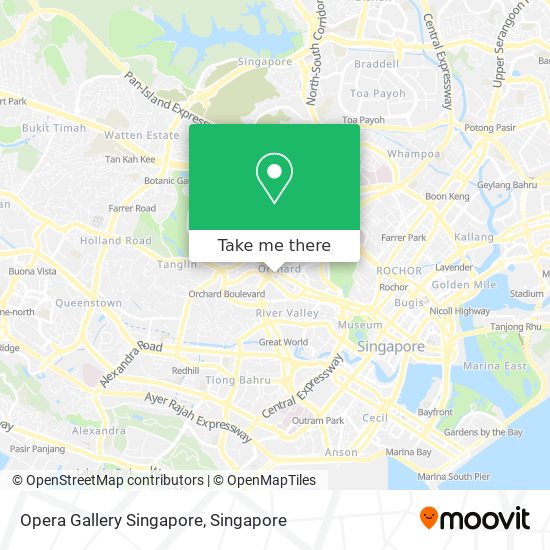 Opera Gallery Singapore地图