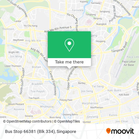 Bus Stop 66381 (Blk 334)地图