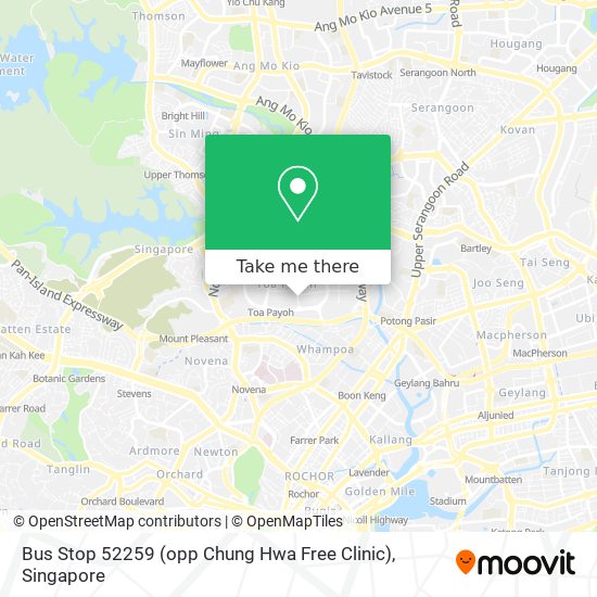 Bus Stop 52259 (opp Chung Hwa Free Clinic) map