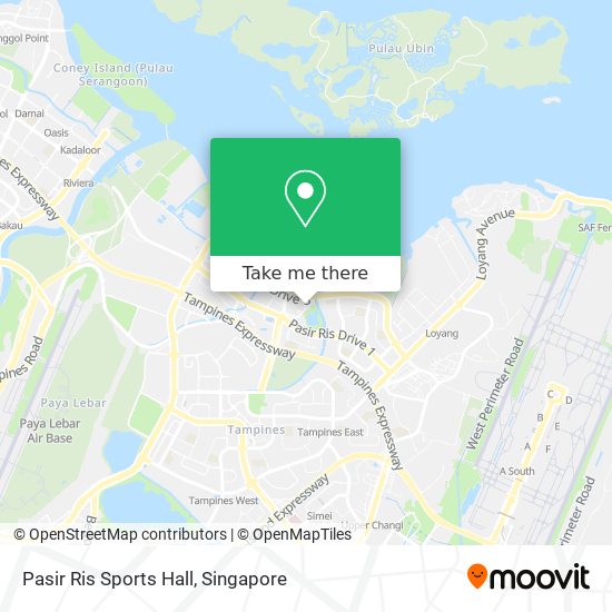 Pasir Ris Sports Hall map