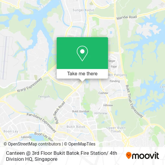 Canteen @ 3rd Floor Bukit Batok Fire Station/ 4th Division HQ map