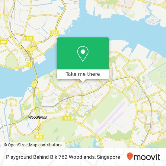 Playground Behind Blk 762 Woodlands map