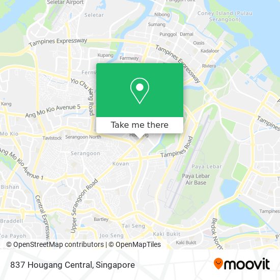 837 Hougang Central map