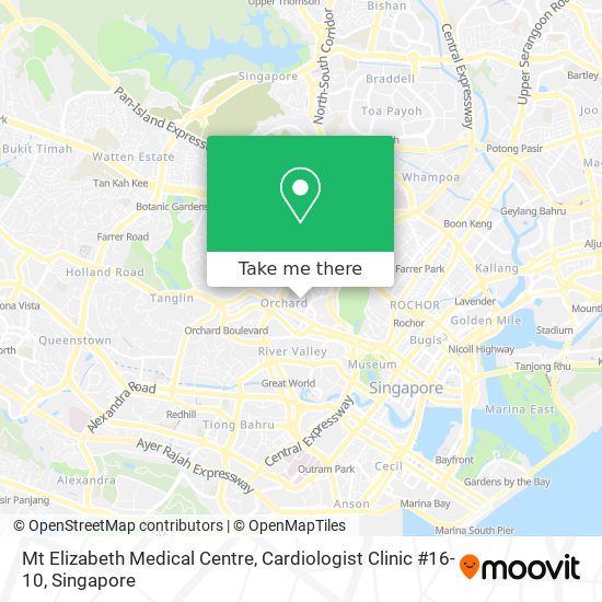 Mt Elizabeth Medical Centre, Cardiologist Clinic #16-10地图