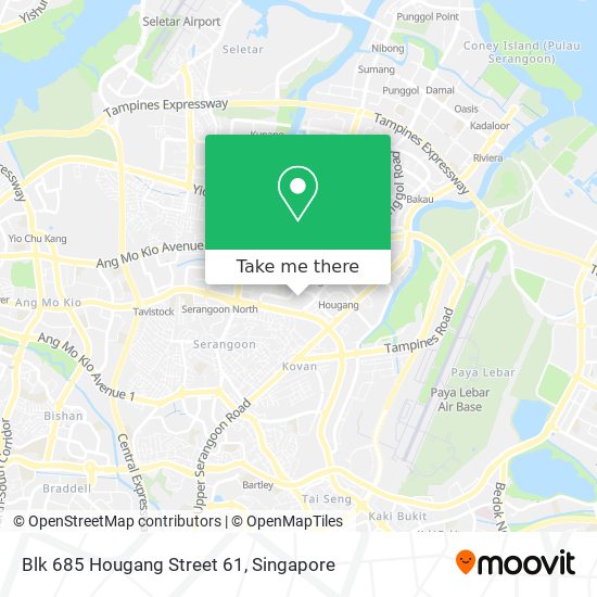 Blk 685 Hougang Street 61 map