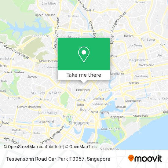 Tessensohn Road Car Park T0057 map