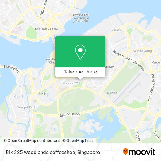Blk 325 woodlands coffeeshop map