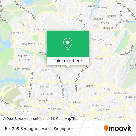 Blk 309 Serangoon Ave 2地图