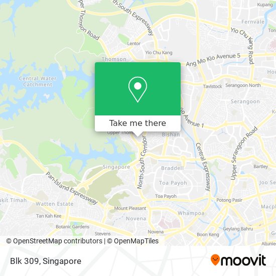 Blk 309 map
