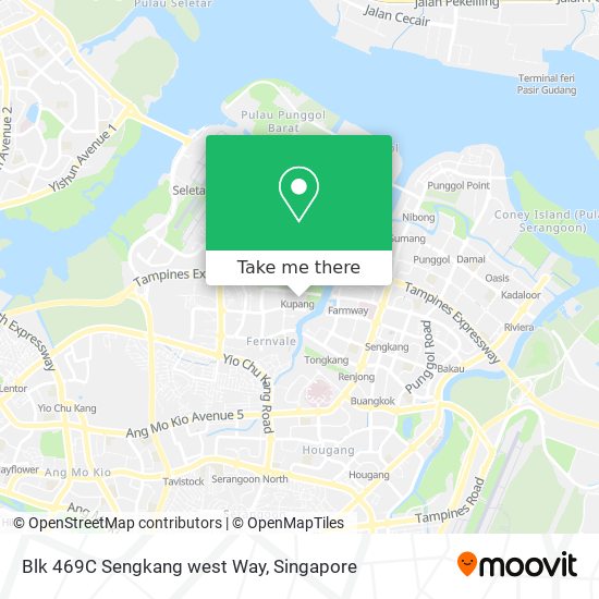 Blk 469C Sengkang west Way地图