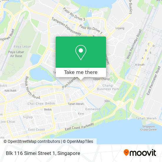 Blk 116 Simei Street 1地图