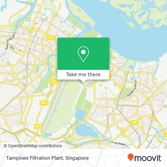 Tampines Filtration Plant map