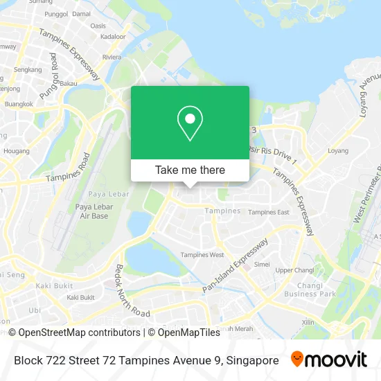 Block 722 Street 72 Tampines Avenue 9地图