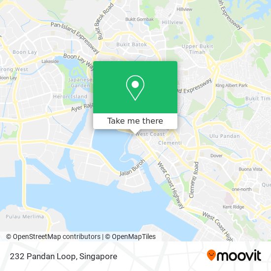 232 Pandan Loop map