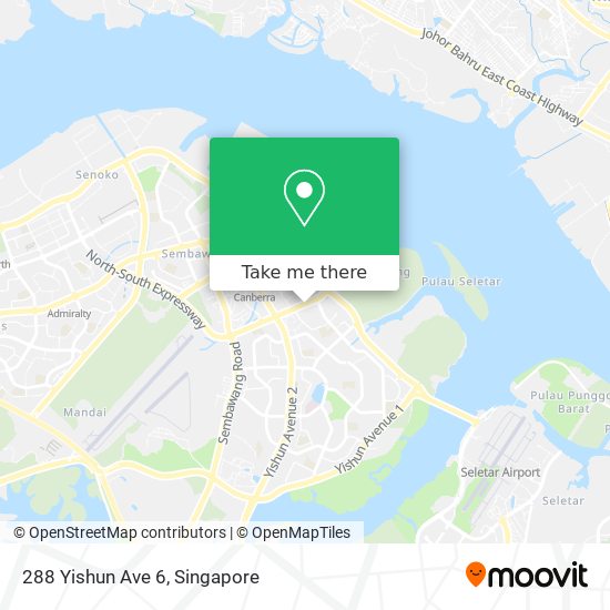 288 Yishun Ave 6 map