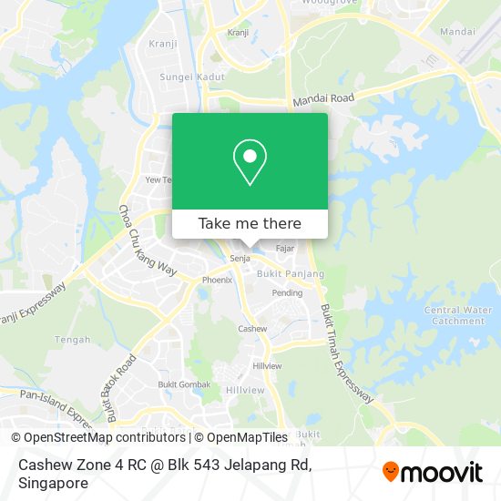 Cashew Zone 4 RC @ Blk 543 Jelapang Rd map