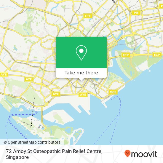 72 Amoy St Osteopathic Pain Relief Centre map