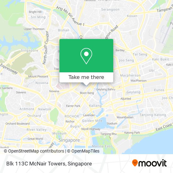 Blk 113C McNair Towers地图