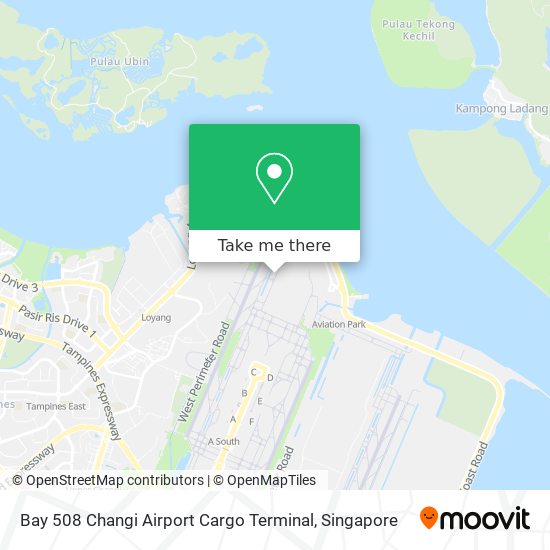 Bay 508 Changi Airport Cargo Terminal map