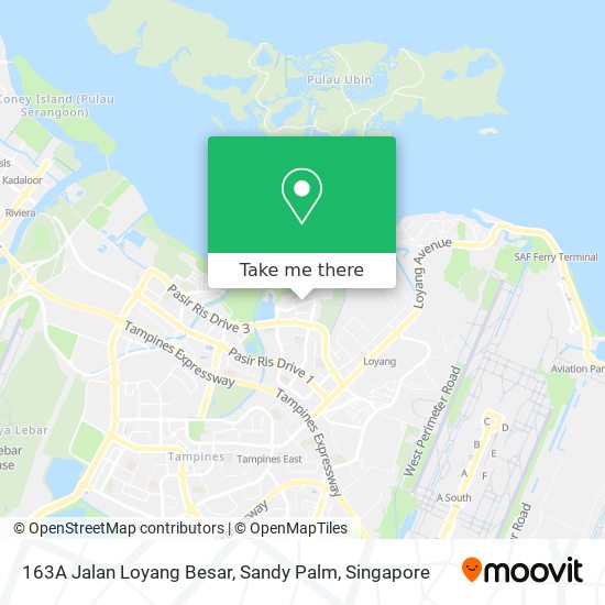 163A Jalan Loyang Besar, Sandy Palm map